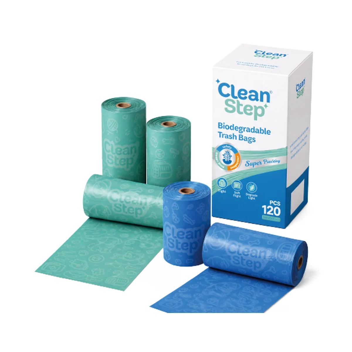 Clean Step biodegradable trash bags