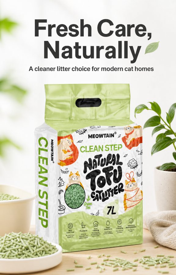 Clean Step Tofu Cat Litter · Green Tea · 5