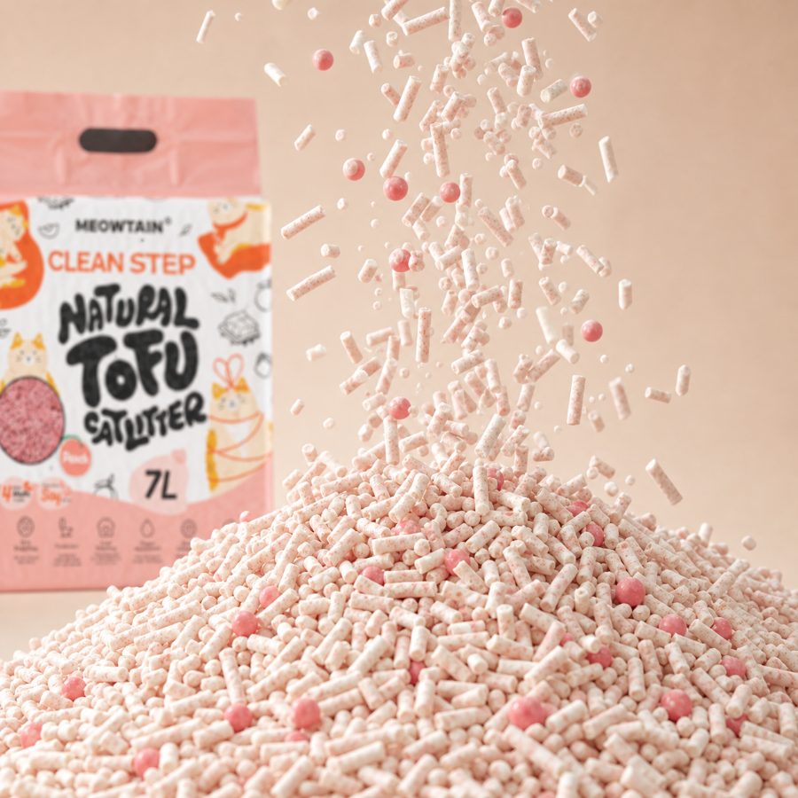 Clean Step Tofu Cat Litter · Peach · 1