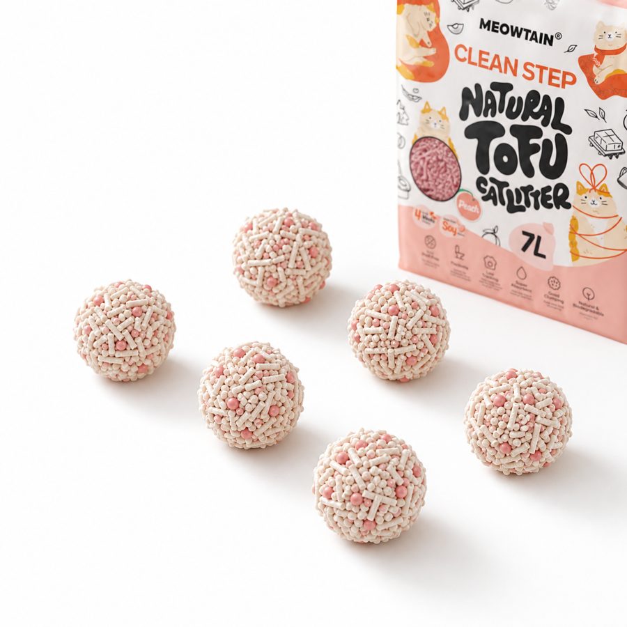 Clean Step Tofu Cat Litter · Peach · 6