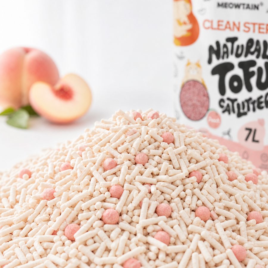 Clean Step Tofu Cat Litter · Peach · 7