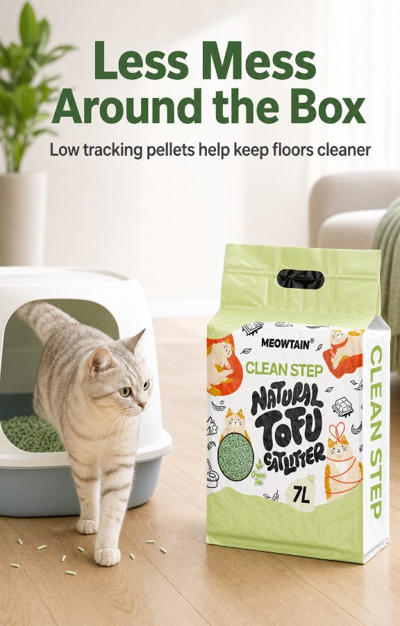 Clean Step Tofu Cat Litter · Green Tea · 2