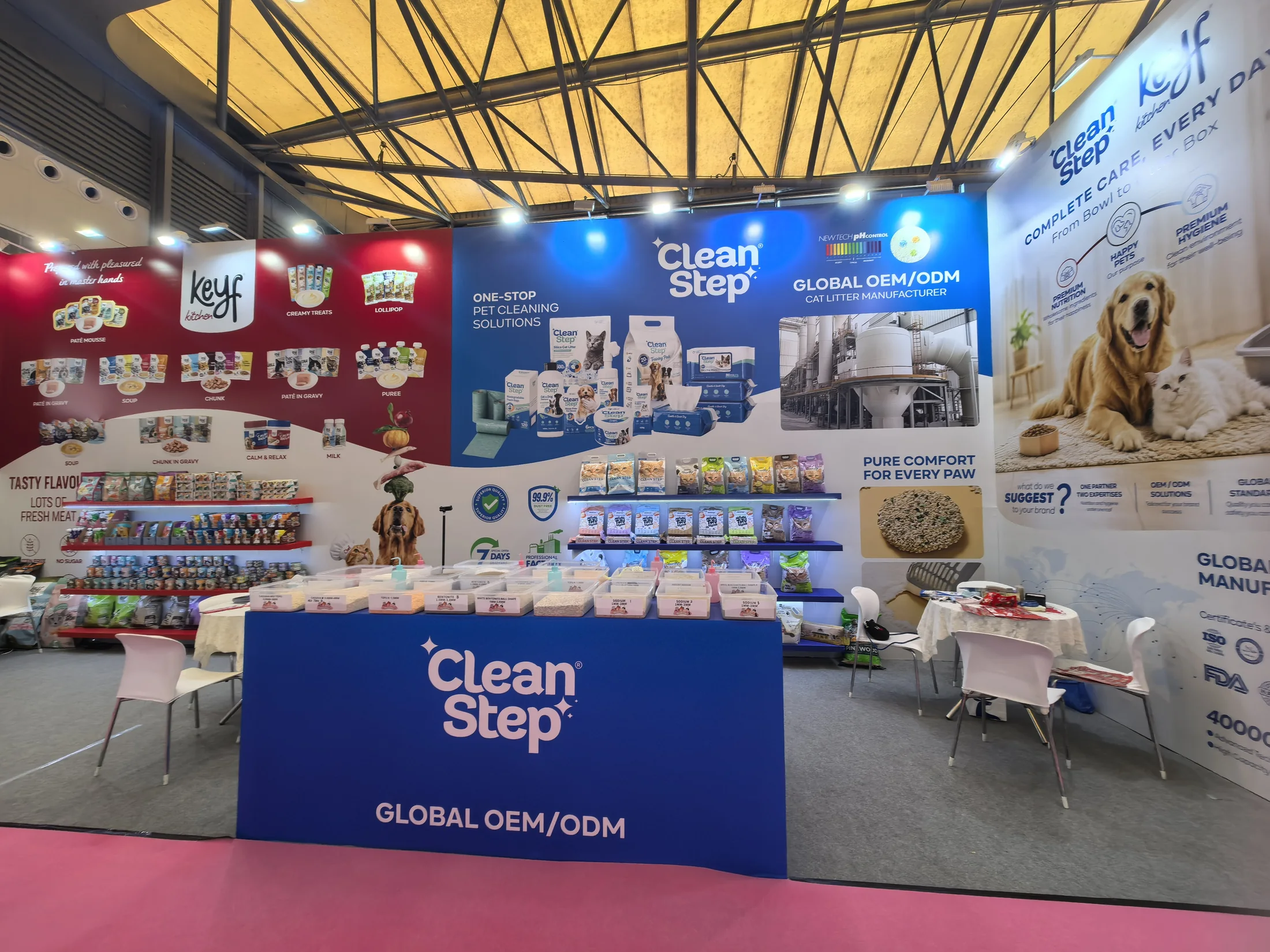 جناح Clean Step في معرض الحيوانات الأليفة بآسيا شنغهاي 2026 يعرض رمل القطط ومنتجات نظافة الحيوانات الأليفة