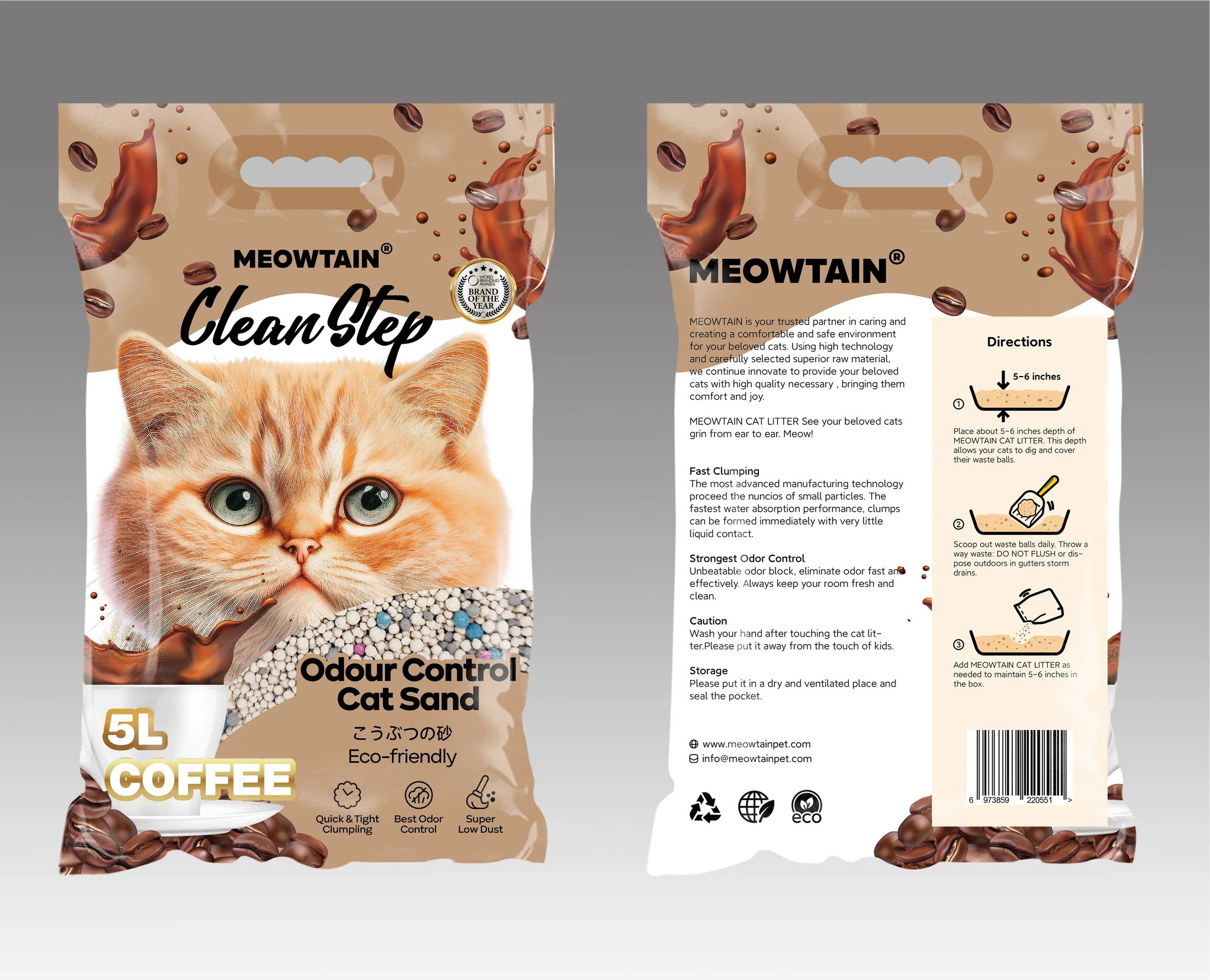Clean Step Bentonite Cat Litter package