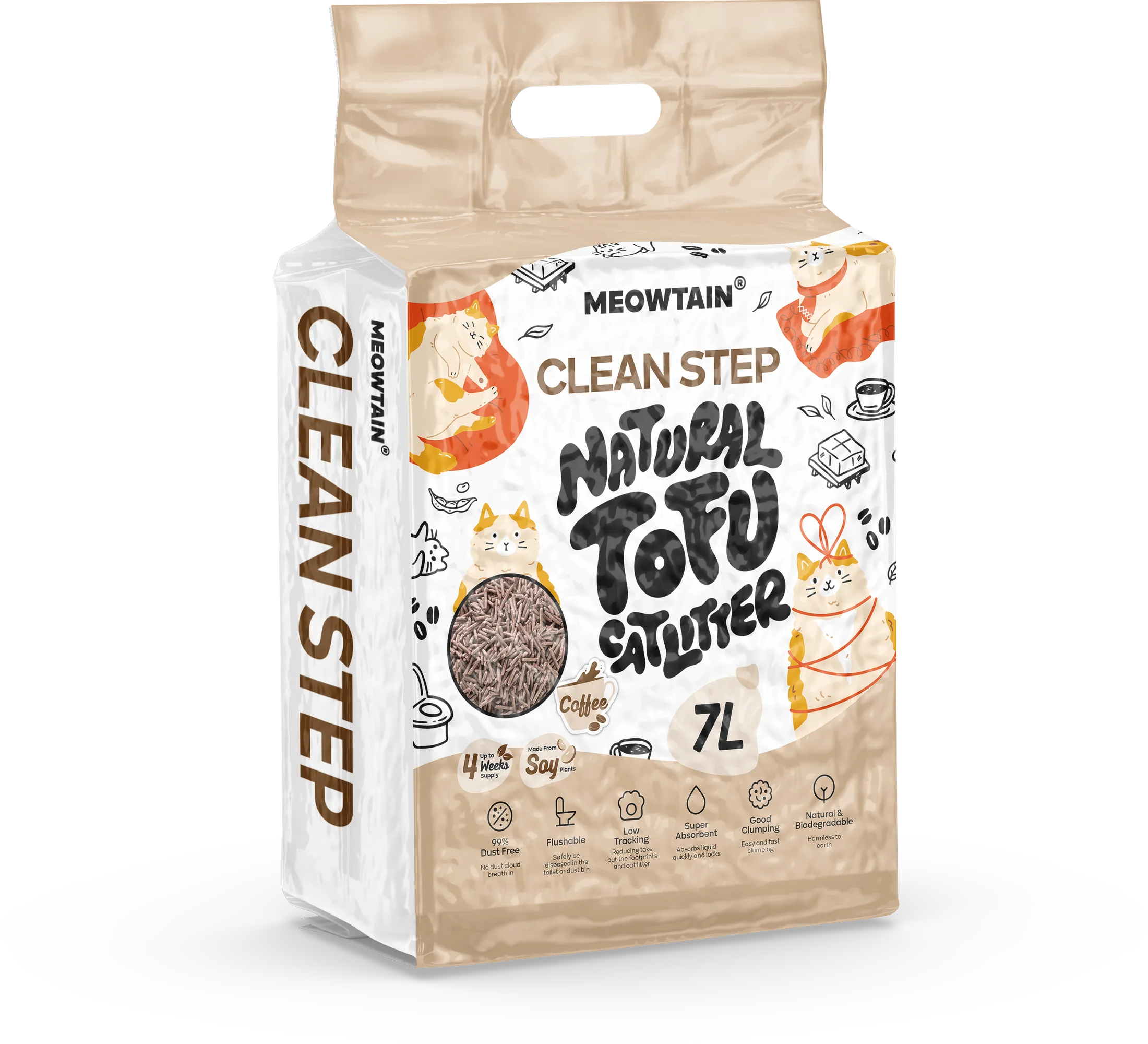 Cleanstep tofu cat litter flavor packaging 2