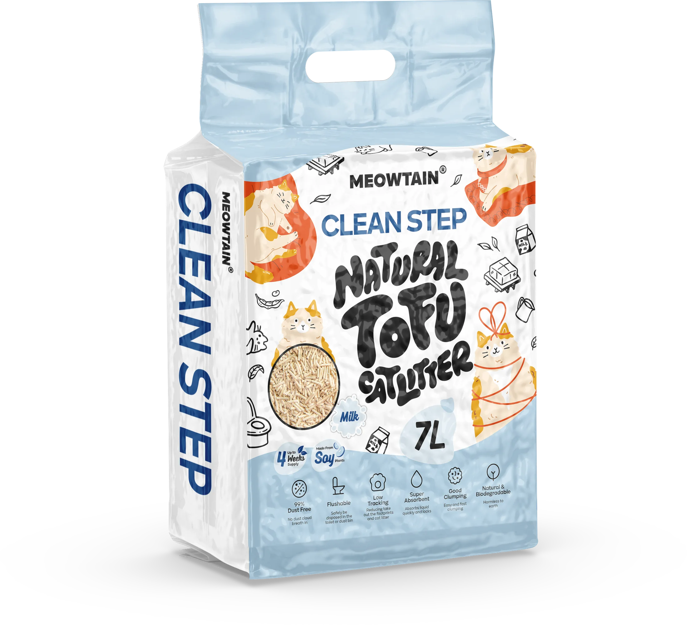 Cleanstep tofu cat litter flavor packaging 4