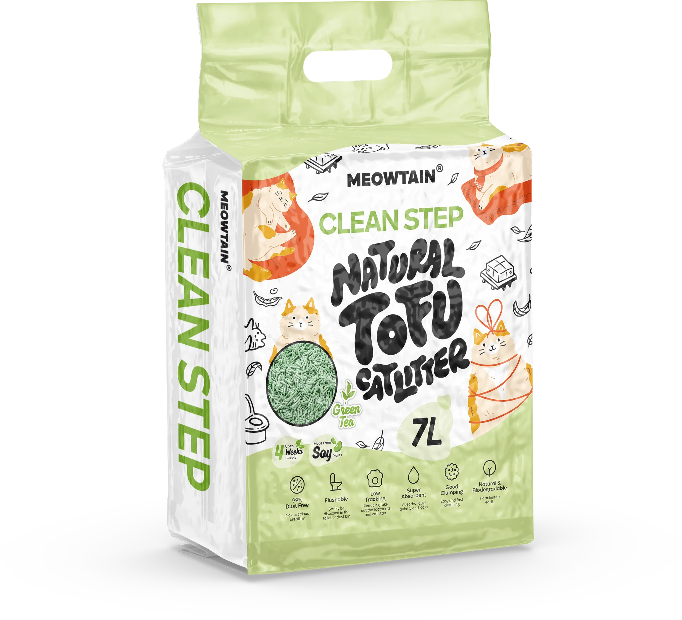 Cleanstep tofu cat litter flavor packaging 5