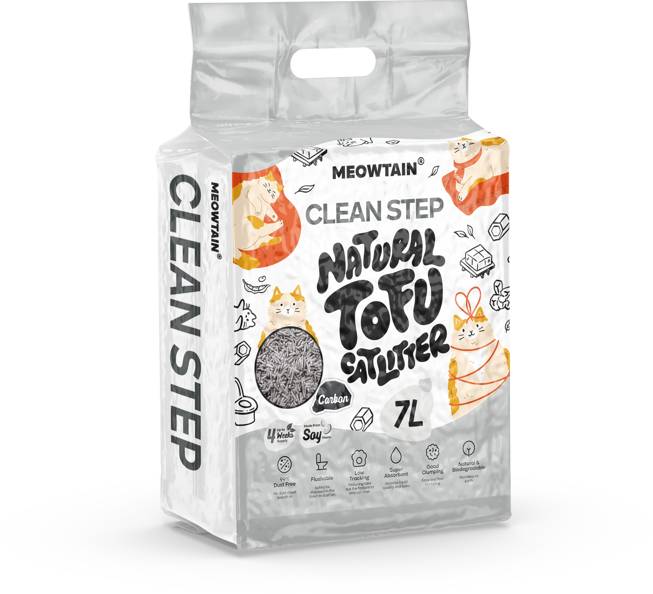 Cleanstep tofu cat litter flavor packaging 6