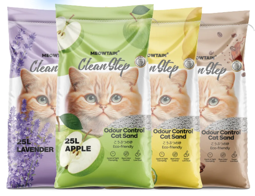Clean Step مجموعة رمل القطط البنتونيت ذات العبوات السائبة