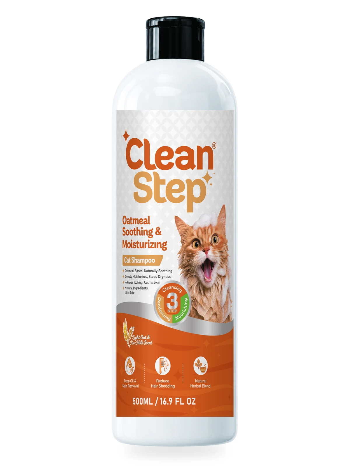 Cleanstep Oatmeal Soothing and Moisturizing cat shampoo