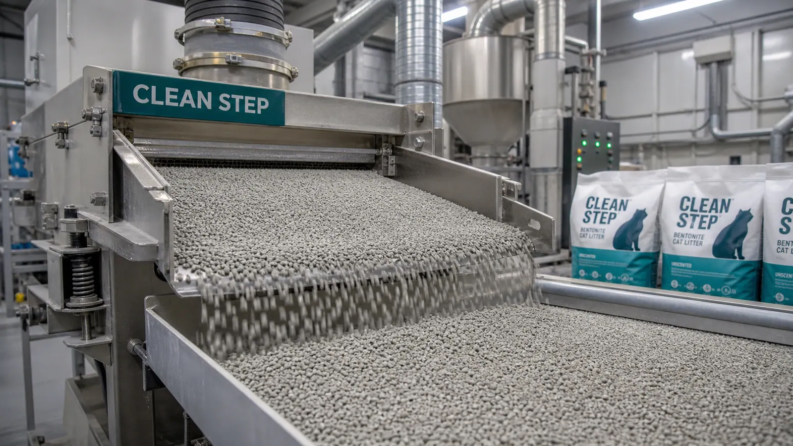 Clean Step cat litter screening equipment